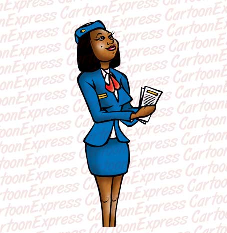 stewardess black